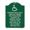 Signmission Parking with D.M.V Disabled Permit Only Violators Subject to Towing Under Ors 811.620, G-1824-23342 A-DES-G-1824-23342 - alternate 1